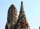 Le Wat Chai Watthanaram à Ayutthaya, location, studio, appartement view talay, Pattaya, Thaïlande
