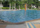 La grande piscine du View Talay 5. location studio, chambre à Pattaya, Thaïlande